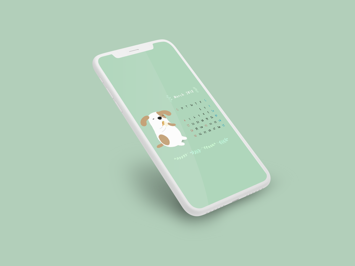 [:ja]スマホ＆タブレット待ち受け 2018年3月版[:en]Calendar Wallpaper for March 2018 for Smartphones & Tablets[:]